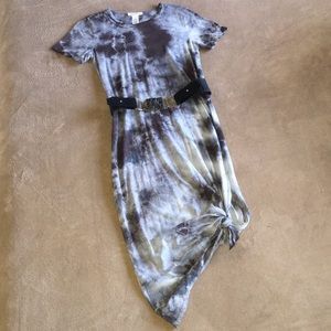 NWOT Caution To The Wind Tye Dyed Hi-low T-Shirt Dress